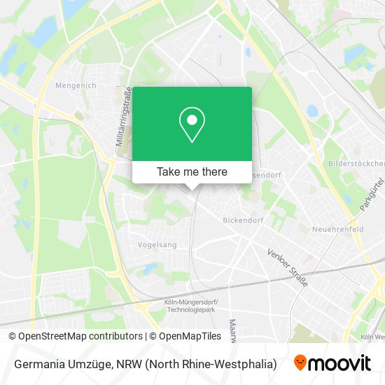 Germania Umzüge map