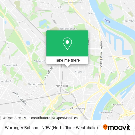 Worringer Bahnhof map