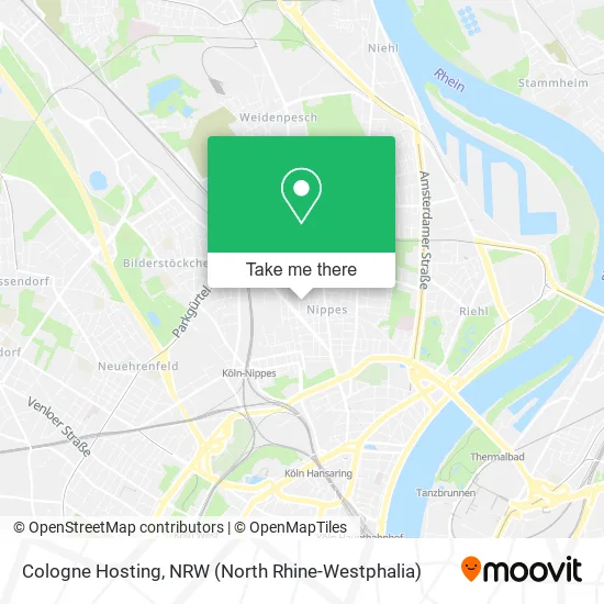Карта Cologne Hosting
