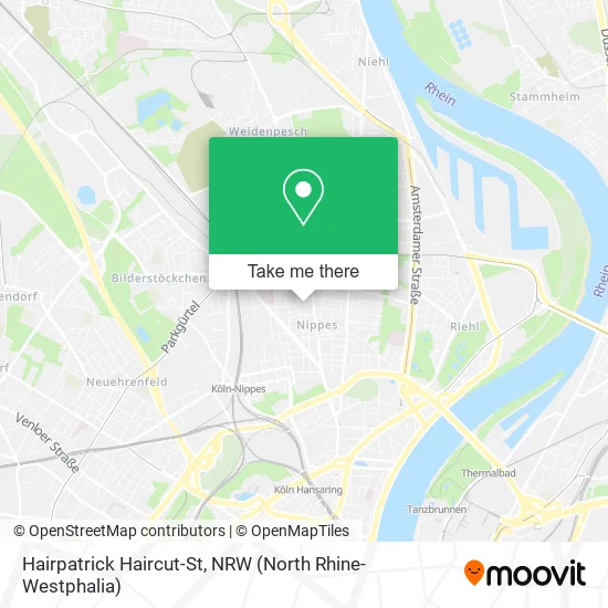 Hairpatrick Haircut-St map