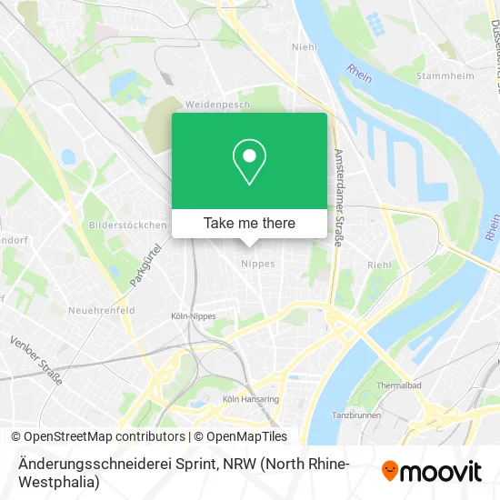 Карта Änderungsschneiderei Sprint