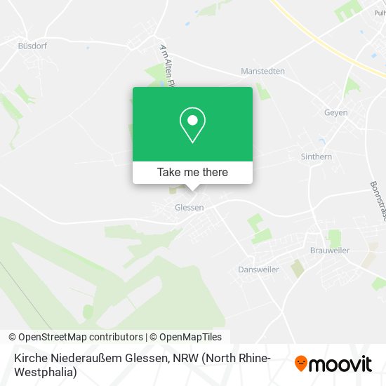 Kirche Niederaußem Glessen map
