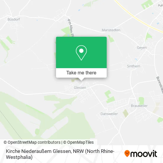 Карта Kirche Niederaußem Glessen
