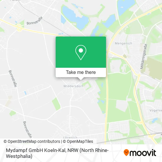 Карта Mydampf GmbH Koeln-Kal