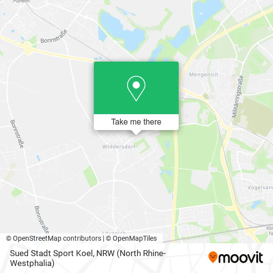 Карта Sued Stadt Sport Koel