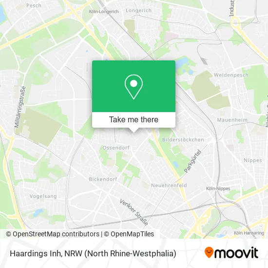 Карта Haardings Inh