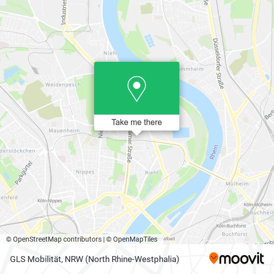 GLS Mobilität map