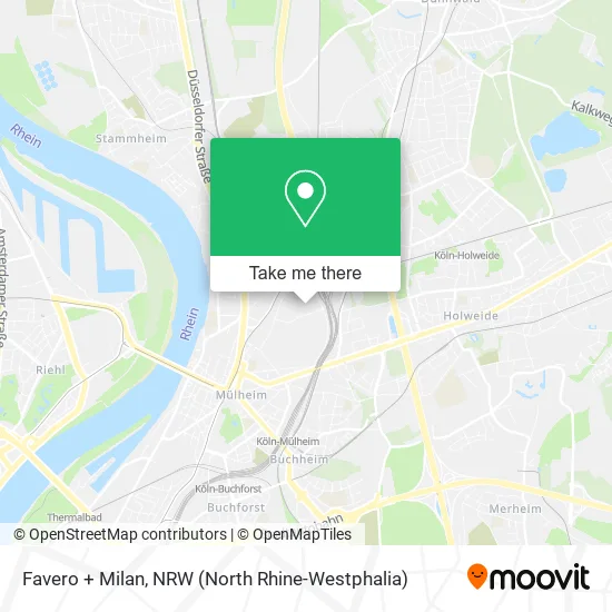 Карта Favero + Milan