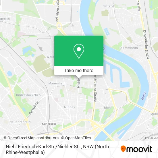 Карта Niehl Friedrich-Karl-Str. / Niehler Str.
