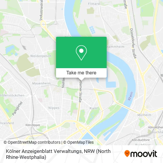 Карта Kölner Anzeigenblatt Verwaltungs