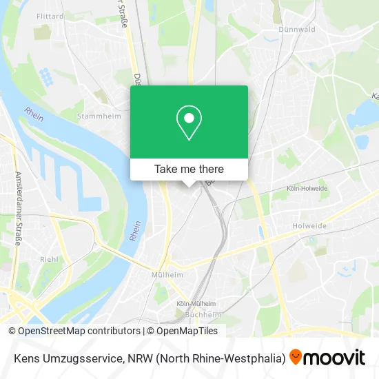 Kens Umzugsservice map