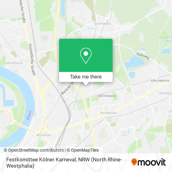 Карта Festkomittee Kölner Karneval