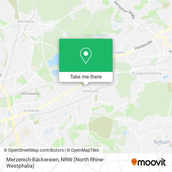 Карта Merzenich-Bäckereien