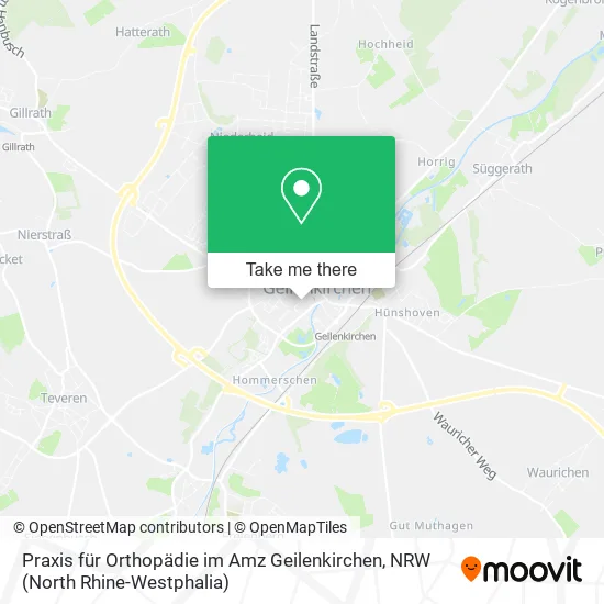 Карта Praxis für Orthopädie im Amz Geilenkirchen