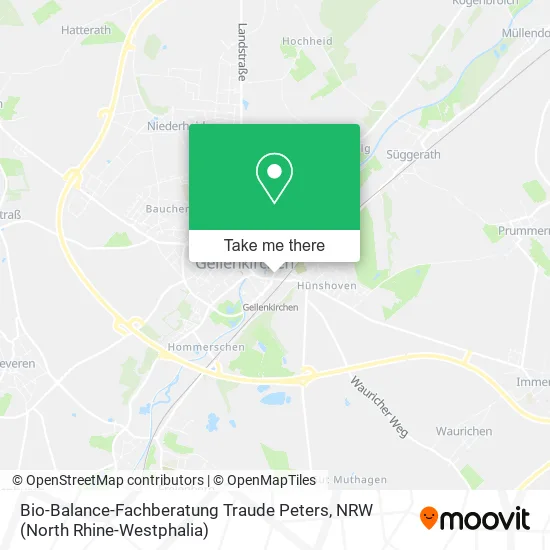 Карта Bio-Balance-Fachberatung Traude Peters