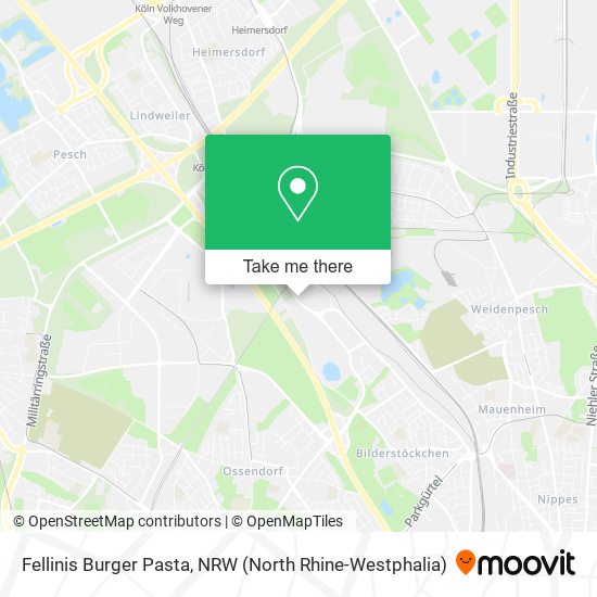 Fellinis Burger Pasta map