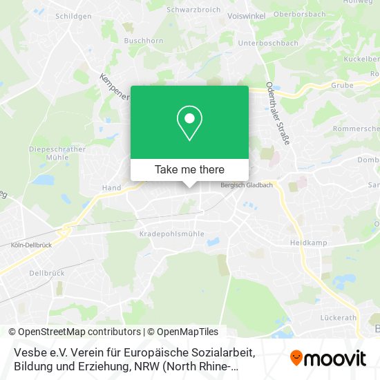 Vesbe e.V. Verein für Europäische Sozialarbeit, Bildung und Erziehung map