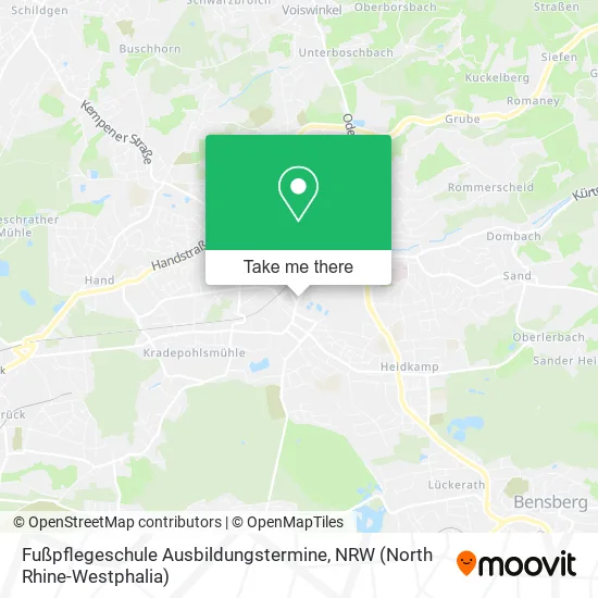 Карта Fußpflegeschule Ausbildungstermine