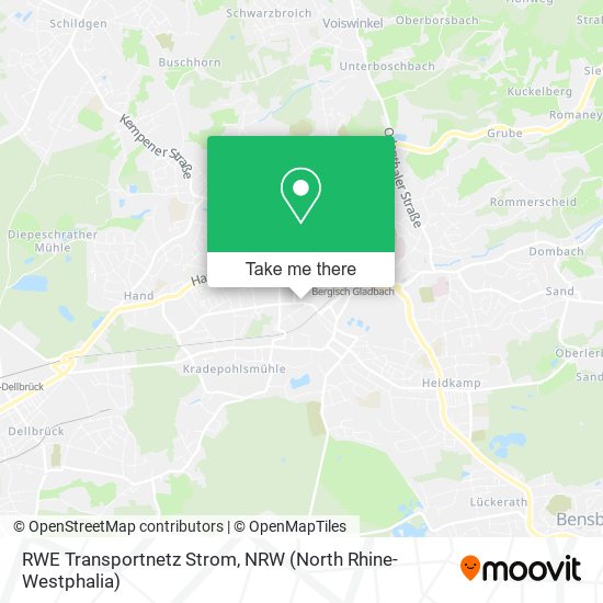 RWE Transportnetz Strom map