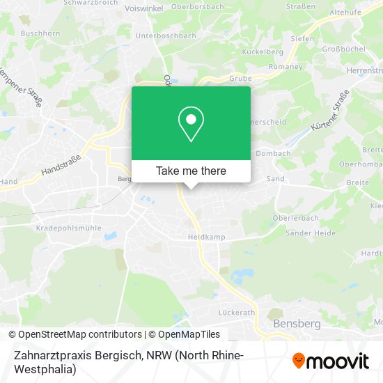 Zahnarztpraxis Bergisch map
