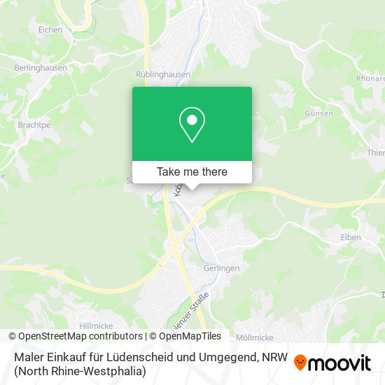 Maler Einkauf für Lüdenscheid und Umgegend map