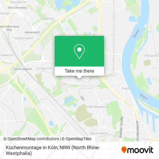 Карта Küchenmontage in Köln