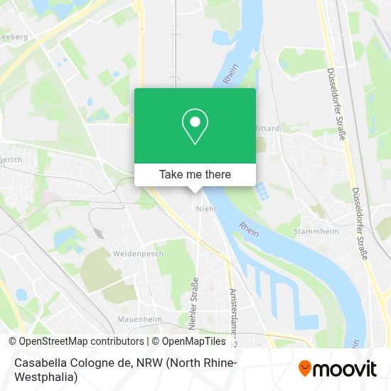 Casabella Cologne de map