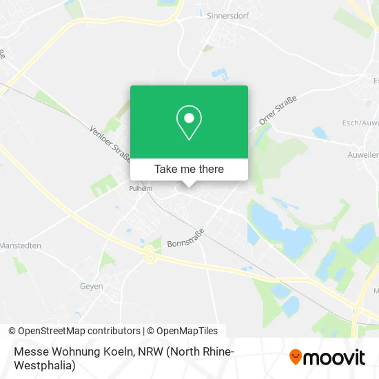 Карта Messe Wohnung Koeln