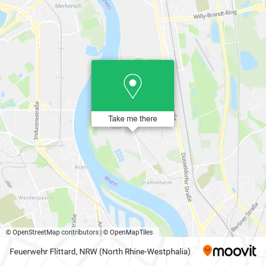 Feuerwehr Flittard map