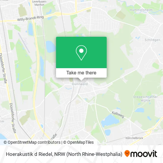 Карта Hoerakustik d Riedel