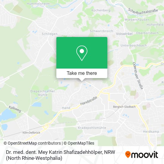 Dr. med. dent. Mey Katrin Shafizadehhölper map