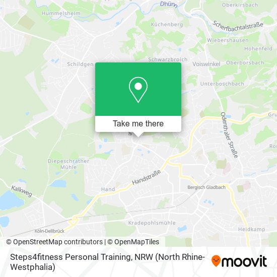 Steps4fitness Personal Training map