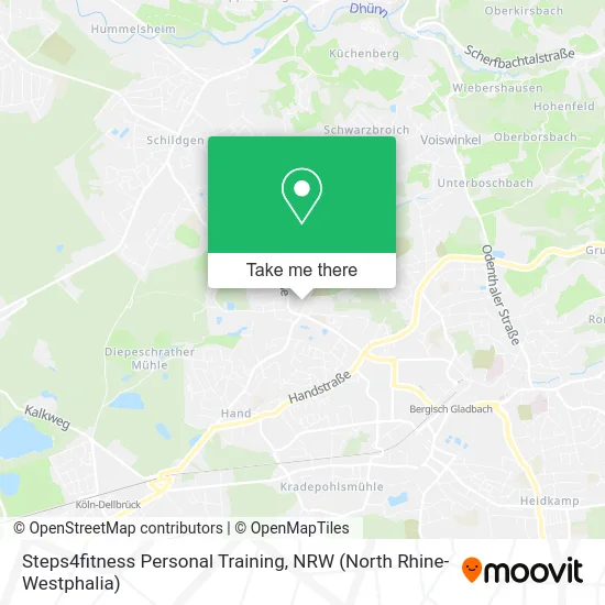 Steps4fitness Personal Training map