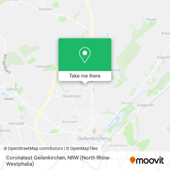 Карта Coronatest Geilenkirchen