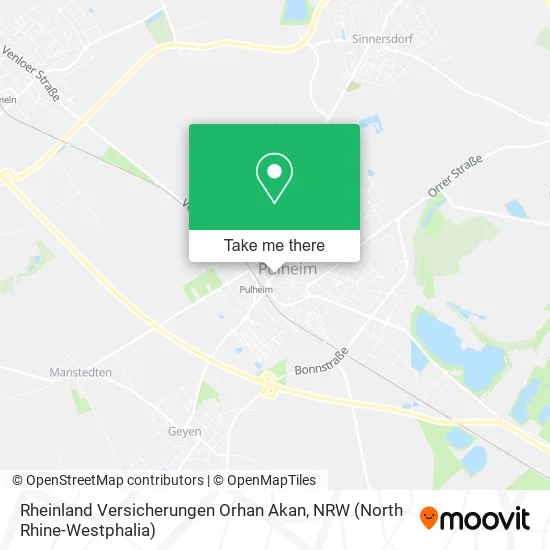Rheinland Versicherungen Orhan Akan map