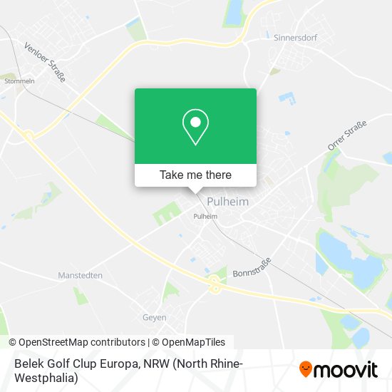 Belek Golf Clup Europa map