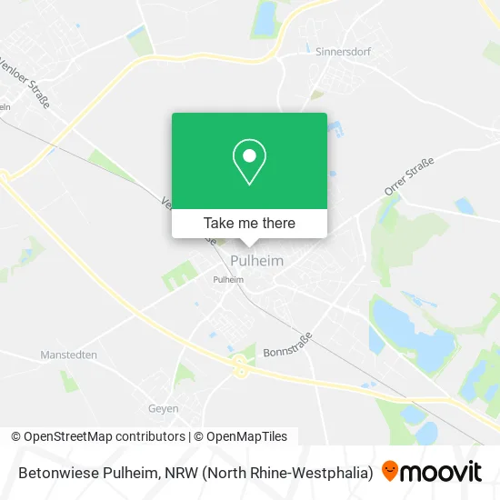 Betonwiese Pulheim map