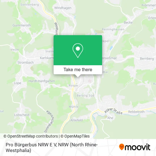 Карта Pro Bürgerbus NRW E V