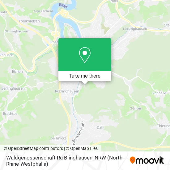 Карта Waldgenossenschaft Rã Blinghausen
