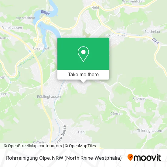 Rohrreinigung Olpe map