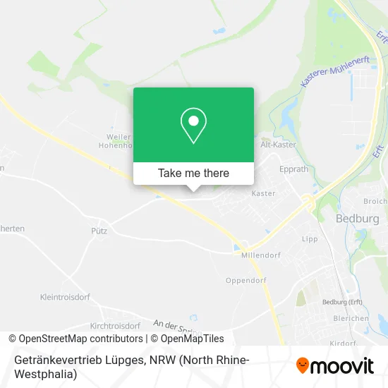 Карта Getränkevertrieb Lüpges