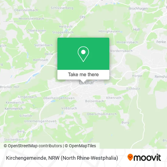 Карта Kirchengemeinde