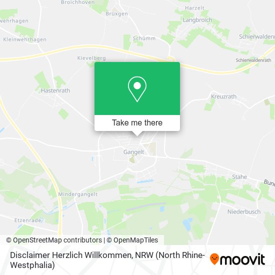 Disclaimer Herzlich Willkommen map