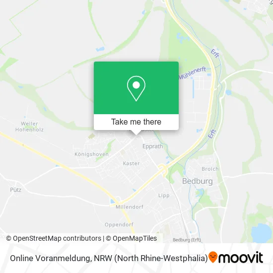 Карта Online Voranmeldung