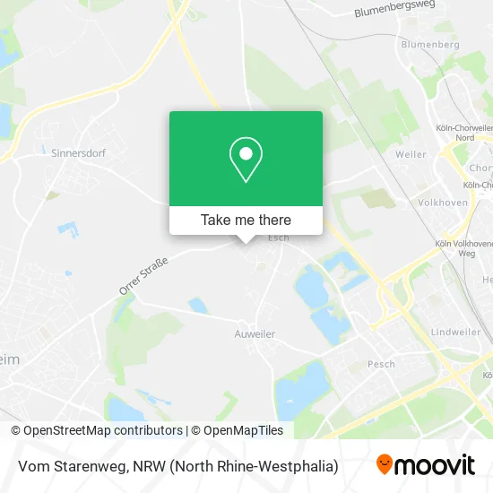 Vom Starenweg map