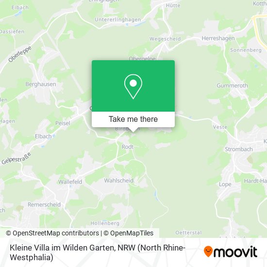 Kleine Villa im Wilden Garten map