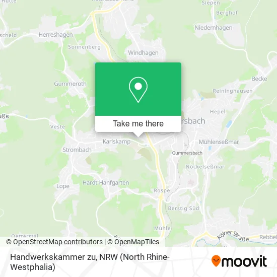 Карта Handwerkskammer zu