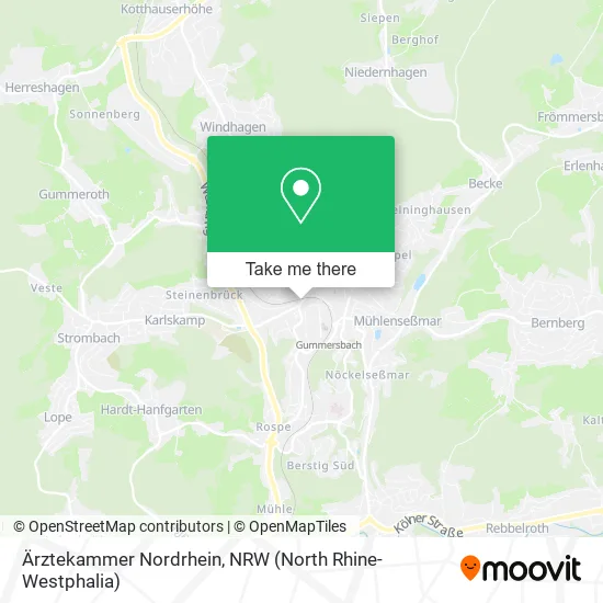 Карта Ärztekammer Nordrhein