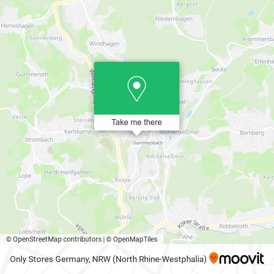 Карта Only Stores Germany