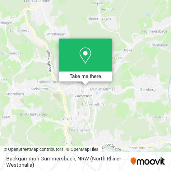 Backgammon Gummersbach map